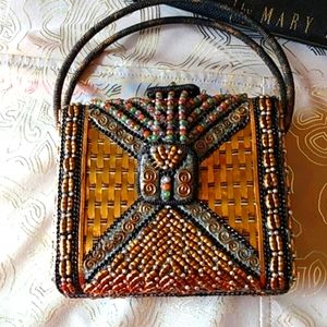 MARY FRANCES EVENING MID SMALL HANDLE  HANDBAG COLLECTIBLE Regency Core